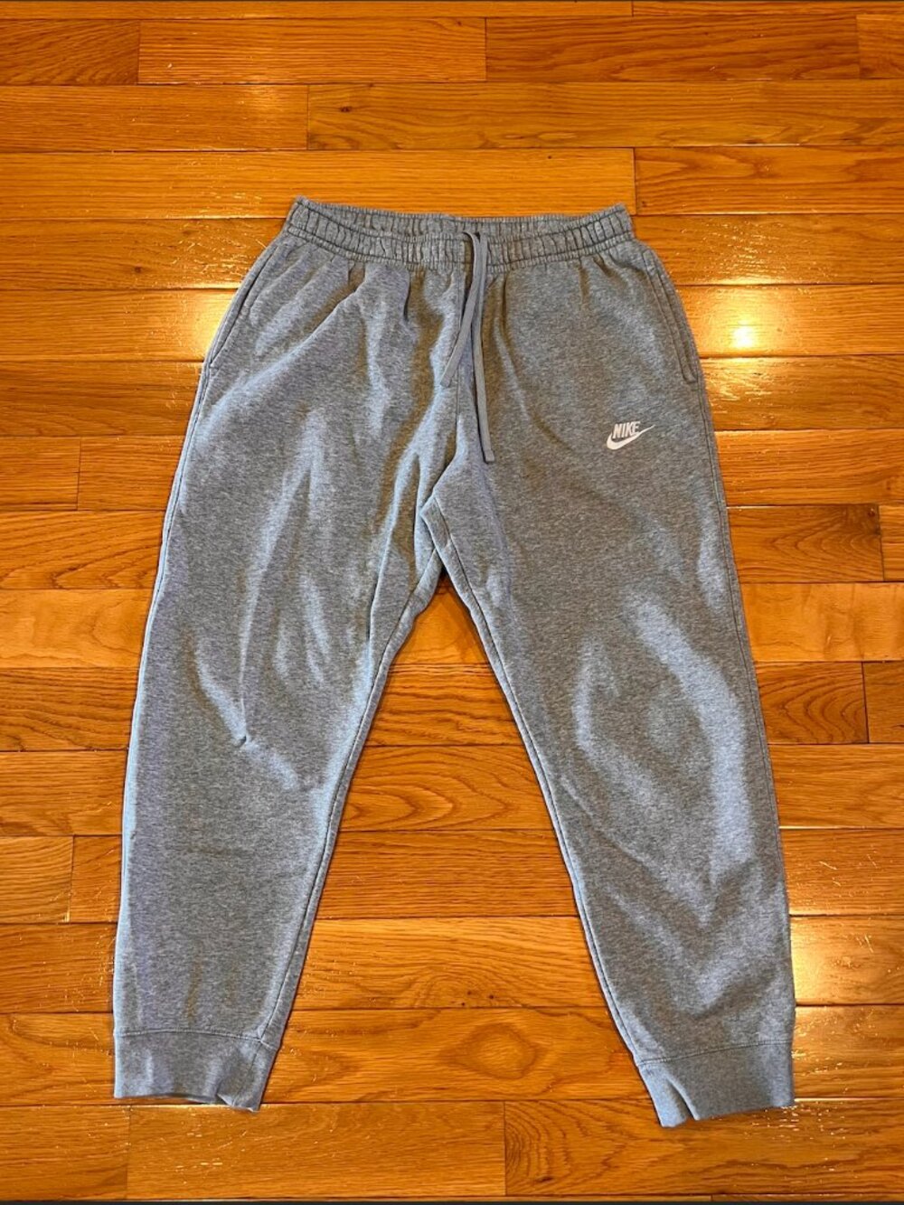 Nike Gray Fleece Jogger Sweatpants Size Large